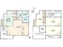 【東京都/練馬区南大泉】練馬区南大泉1丁目　戸建 間取り図