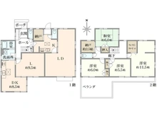 【東京都/小平市花小金井】小平市花小金井五丁目 戸建 間取り図
