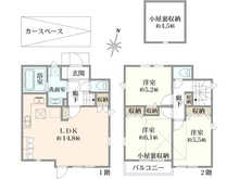 【東京都/三鷹市井口】三鷹市井口4丁目　新築戸建 間取り図
