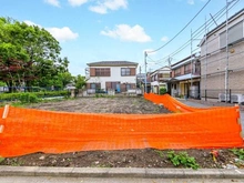 【東京都/足立区伊興】足立区伊興4丁目　新築戸建　1号棟 現地（建築前）：全2棟　右：1号棟　左：2号棟