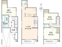 【東京都/世田谷区船橋】世田谷区船橋7丁目　中古戸建 間取り図