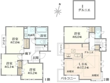 【東京都/練馬区立野町】練馬区立野町　中古戸建 間取り図