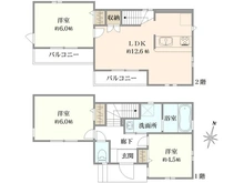 【東京都/西東京市向台町】西東京市向台町一丁目　新築戸建　1号棟 間取り図
