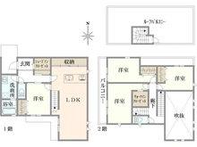 【東京都/練馬区上石神井】練馬区上石神井4丁目　新築戸建て　全1棟 間取り図