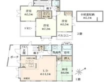 【東京都/国分寺市内藤】プラウドシーズン国立　緑彩の街 間取り図