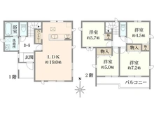 【東京都/西東京市保谷町】西東京市保谷町3丁目 新築戸建 B号棟 間取り図