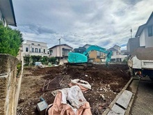 【東京都/府中市新町】府中市新町1丁目　新築戸建　B区画 現地（建築前）：全二区画・右側