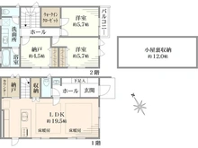 【東京都/武蔵野市吉祥寺北町】武蔵野市吉祥寺北町1丁目　中古戸建 間取り図