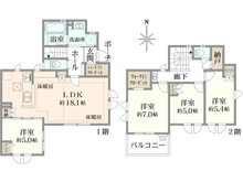 【東京都/稲城市東長沼】プラウドシーズン稲城南山　スカイフロント街区 間取り図