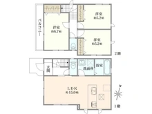 【東京都/調布市深大寺北町】調布市深大寺北町5期　新築戸建　2号棟 間取り図