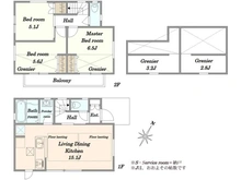 【東京都/国分寺市西町】国分寺市西町2丁目新築戸建 間取り図