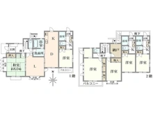 【東京都/調布市東つつじケ丘】調布市東つつじケ丘3丁目賃貸併用住宅 間取り図