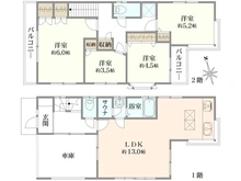 【東京都/世田谷区上北沢】世田谷区上北沢5丁目　戸建 間取り図
