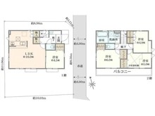 【東京都/三鷹市北野】三鷹市北野三丁目　新築戸建 間取り図