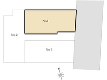 【東京都/調布市八雲台】調布市八雲台1丁目新築戸建　No.1 区画図