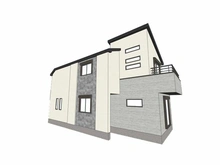 【東京都/調布市八雲台】調布市八雲台1丁目新築戸建　No.2 完成予想図：全３区画　[No.2]
図面を基に描き起したもので、実際とは多少異なる場合があります。