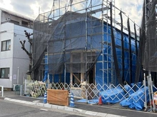 【東京都/調布市八雲台】調布市八雲台1丁目新築戸建　No.3 建築中の外観：全３区画　[No.3]