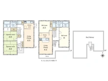 【東京都/目黒区自由が丘】目黒区自由が丘3丁目中古戸建 間取り図