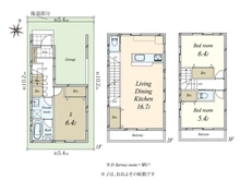 【東京都/大田区池上】池上二丁目借地権付新築戸建　B棟 間取り図