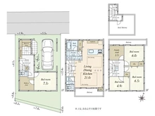 【東京都/世田谷区三宿】三宿2丁目　新築戸建て（借地権付き） 間取り図