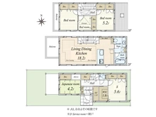 【東京都/世田谷区等々力】世田谷区等々力8丁目中古戸建 間取り図