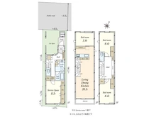 【東京都/大田区田園調布】大田区田園調布1丁目 中古戸建 間取り図