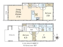 【東京都/世田谷区桜丘】世田谷区桜丘5丁目　中古戸建 間取り図