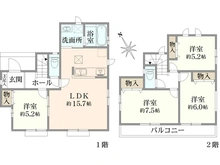 【神奈川県/相模原市南区西大沼】相模原市南区西大沼3丁目新築戸建H号棟 間取り図
