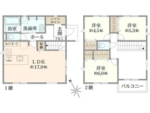 【東京都/町田市南大谷】町田市南大谷7丁目　新築戸建1号棟 間取り図