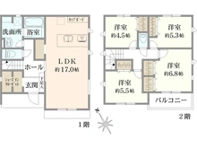 【東京都/町田市南大谷】町田市南大谷7丁目　新築戸建4号棟 間取り図