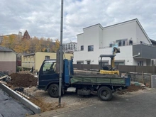 【神奈川県/川崎市麻生区百合丘】川崎市麻生区百合ヶ丘三丁目　新築戸建 建築中の外観