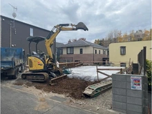 【神奈川県/川崎市麻生区百合丘】川崎市麻生区百合ヶ丘三丁目　新築戸建 建築中の外観