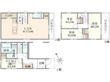 【神奈川県/川崎市幸区南加瀬】幸区南加瀬5丁目　新築戸建 間取り図