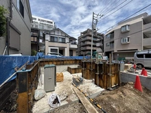 【神奈川県/横浜市港北区小机町】港北区小机町　新築戸建　A号棟/全2棟 建築中の外観