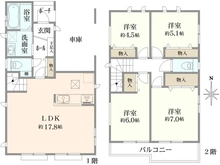 【神奈川県/川崎市中原区井田】中原区井田3丁目　新築戸建　1号棟/全3棟 間取り図