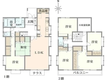 【神奈川県/横浜市鶴見区馬場】鶴見区馬場6丁目　中古戸建 間取り図