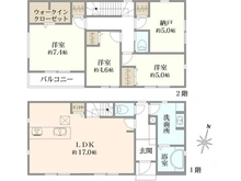 【神奈川県/横浜市港北区篠原町】港北区篠原町　新築戸建1号棟/全5棟 新築一戸建て 間取り図