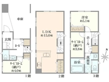 【神奈川県/川崎市中原区木月】中原区木月2丁目　中古戸建 間取り図