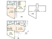 【神奈川県/横浜市鶴見区梶山】鶴見区梶山2丁目　二世帯住宅 間取り図