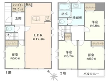 【神奈川県/横浜市港北区新吉田東】港北区新吉田東1丁目　新築戸建　1号棟/全2棟 間取り図