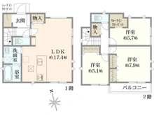 【神奈川県/横浜市港北区篠原東】港北区篠原東3丁目　新築戸建 間取り図