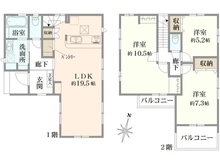 【神奈川県/横浜市磯子区杉田】横浜市磯子区杉田6丁目　新築戸建 間取り図
