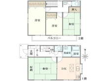 【神奈川県/横須賀市船越町】横須賀市船越町6丁目　中古戸建 間取り図
