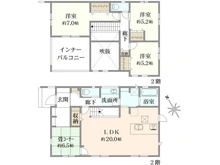 【神奈川県/横浜市磯子区杉田】磯子区杉田8丁目　新築戸建 間取り図