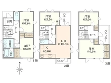 【神奈川県/横須賀市船越町】横須賀市船越町6丁目 中古戸建 間取り図