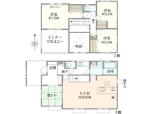 【神奈川県/横浜市金沢区能見台】金沢区能見台6丁目 新築戸建 間取り図