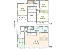 【神奈川県/横浜市金沢区釜利谷西】金沢区釜利谷西一丁目 新築戸建 2期/全1棟 間取り図