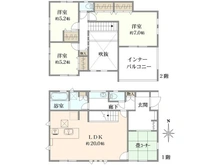 【神奈川県/横須賀市ハイランド】横須賀市ハイランド3丁目　新築戸建 間取り図