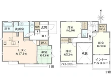 【神奈川県/横須賀市岩戸】横須賀市岩戸5丁目　新築戸建 間取り図