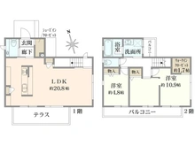 【神奈川県/横須賀市森崎】横須賀市森崎5丁目　中古戸建 間取り図